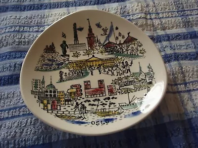 Buy Vintage Stavanger Pottery Wall-hanging Plate 7 Inches At Max. - Oslo • 9.99£