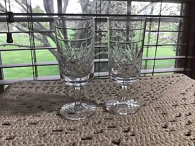 Buy 2 3 Oz Wedgewood England Crystal Cocktail Cordial Wine Glasses • 11.07£