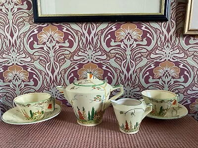 Buy Art Deco Tea Set Royal Winton Grimwades 1930s Norman Shape Set Rare Art Deco Cup • 45£