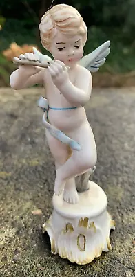 Buy Vintage BASSANO Pottery Figurine Figure Cherub Boy Angel Flute Made In Italy • 39.99£
