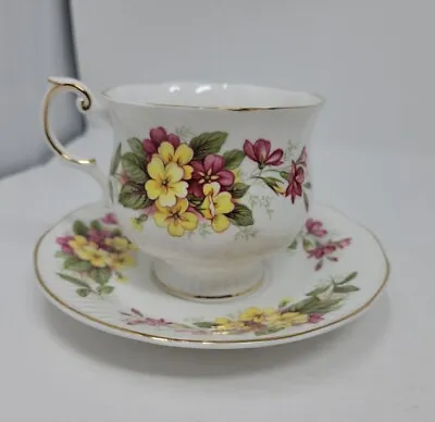 Buy Queen's Fine Bone China Rosina China Co. Ltd.  Wild Flowers  Tea Cup & Saucer #3 • 18.97£
