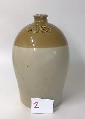 Buy Antique/Vintage Salt Glazed Flagon Stoneware Jar 774 C & W Stewart Aberdeen. 2 • 20£