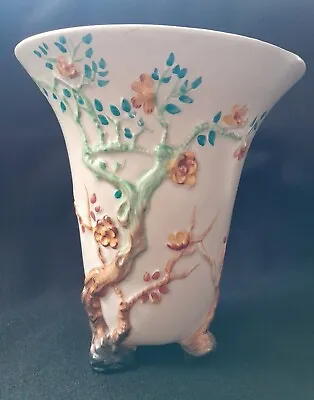 Buy Clarice Cliff Newport Pottery 'Indian Tree' Three Footed Cone Vase • 117£