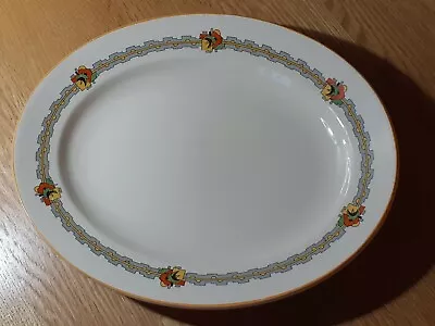 Buy Art Deco BURLEIGH  WARE Oval 11” Serving Platter In Belvedere Pattern • 5.99£