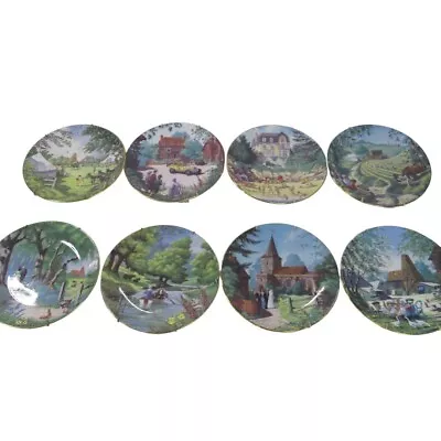 Buy 8x Royal Worcester Darling Buds Of May Yorkshire Television Collector Plates '92 • 49.99£