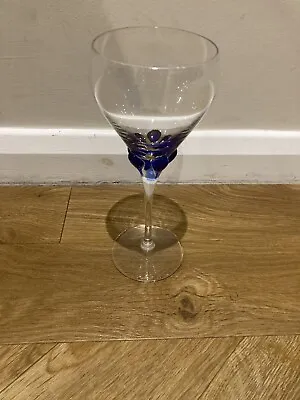 Buy Cobalt Wine Glass - Blue Tear Drop Wine Glass • 6£