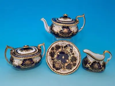 Buy Antique Copeland Teaset, Teapot, Raised Gold Gilding, Minton, Coalport Interest • 50£