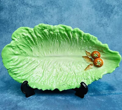 Buy Carlton Ware Lettuce Leaf Tomato Dish Serving No. 716032 Vintage Cabbage Green • 10£