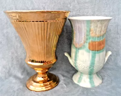 Buy 2 Large Vintage Urn Style Vases 1 By Beswick (9  Tall) 1 By Ho (9 3/4  Tall) • 14.39£