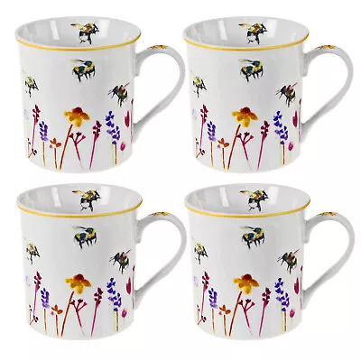 Buy Vintage Coffee Mug Set Of 4 Fine China Drinking Mugs Hot Drinks Tea Coffee Cups • 18.95£