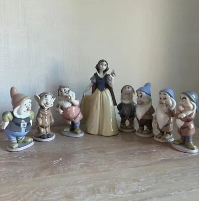 Buy Lladro Disney Snow White & Seven Dwarfs, In Mint Condition And Original Box • 1,900£
