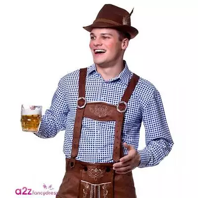 Buy Mens Blue Oktoberfest Shirt Bavarian Beer Guy Adult Fancy Dress Chest 34-48  • 11.99£