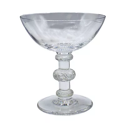 Buy Lalique Crystal Stemware, Saint Hubert Tall Champagne Sherbet, 4.5  No Box • 66.17£