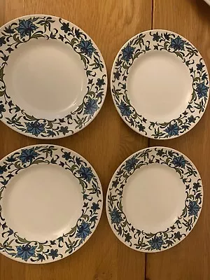 Buy Vintage Staffordshire Midwinter Spanish Gardens Plates X 4 • 4.99£