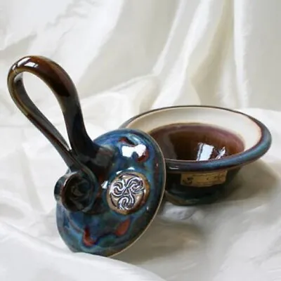 Buy Irish Handmade Pottery Colm De Ris Swirl Sugar Bowl • 89.24£