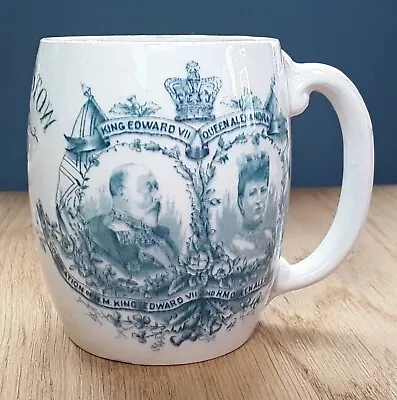 Buy Pottery Coronation 1902 King Edward V11 Mug Wistanstow Shropshire A/F Display • 18£