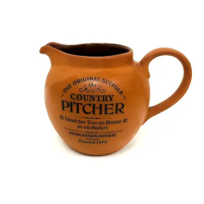 Buy Original Suffolk Kitchen Country Pitcher Henry Watson Pottery Rustic Terracotta • 4.49£