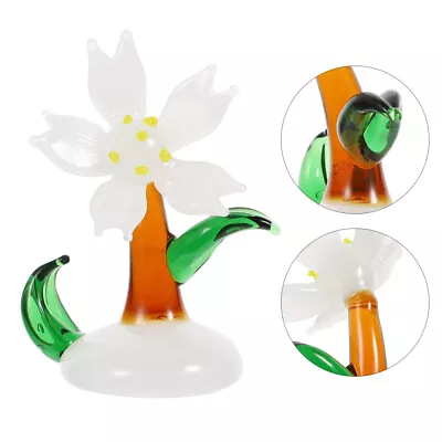 Buy Crystal Flower Ornament Glass Spring Bouquet Flowers • 9.59£