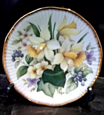 Buy Rosina China Queens Daffodil Ivy Replacement Saucer Excellent /mint Condition • 3.50£