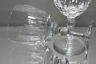 Buy Two (2) Vintage Stuart England Crystal Hampshire Glassware Water Goblets 6 3/4  • 19.87£