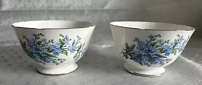 Buy Queen Anne Bone China For-get-me-not Patterned Sugar Bowls, Set Of 2 Used Bowls  • 6£