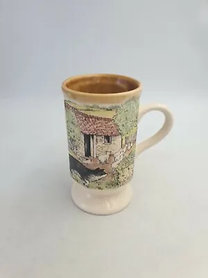 Buy Presingoll Pottery Cornwall Footed Tea Coffee Mug Farm Yard Animals JW Bradley • 9.99£