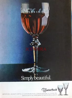 Buy 'WATERFORD CRYSTAL' Fine Glassware Advert - Original 1979 Print • 2.97£