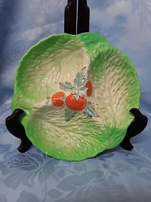 Buy Vintage Beswick Ware Majorca Lettuce Leaf Whit Tomatoes Serving Dish And Bowl • 35£