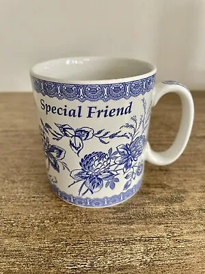 Buy SPODE BLUE ROOM COLLECTION MUG Cup SPECIAL FRIEND Blue & White China 2006 • 16.99£