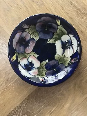 Buy Moorcroft Blue Plate With Flower Design • 31£