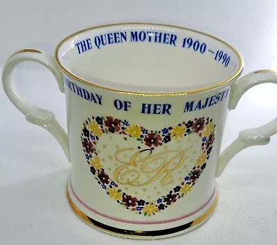 Buy Royal Crown Duchy Bone China Loving Cup Commemorating Queen Mother's 90th B'Day • 9£