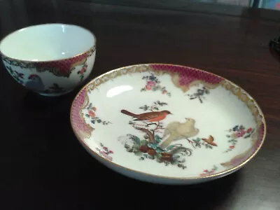 Buy Antique 18 Th Meissen Cup & Saucer Decorated With Polychrome & Gold Birds • 489£