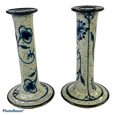 Buy Jesper Packness Danmark Art Pottery Candlesticks Danish Denmark MCM Vintage 6” • 47.61£