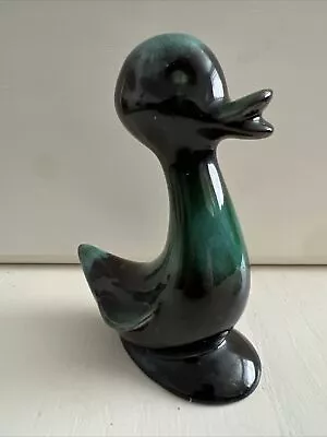 Buy VTG Blue Mountain Pottery Duck Figurine 5.5” Green Black Drip Glaze MCM Canada • 4.99£