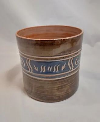 Buy Wold Studio Pottery Vase Canister Pot Routh Yorkshire Brown Glaze Approx 10cm  • 8.99£