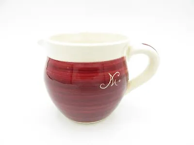 Buy D BECKLEY Handmade Pottery On The Isle Of Wight- Burgundy Jug 3  High • 9£