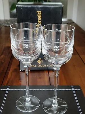 Buy Royal Doulton Intrigue Wine Glasses Lead Crystal Julian Macdonald • 25£