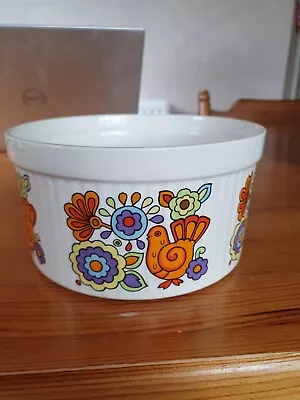 Buy VINTAGE GAYTIME  RETRO PATTERN  SOUFFLE DISH  6 DIAM LORD NELSON  POTTERY 1960's • 7.99£