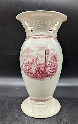 Buy Johnson Brothers Old Britain Castles Pink Pierced Vase 9  EXCELLENT! • 53.70£