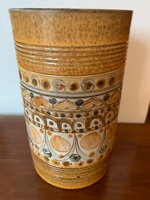 Buy Vintage 1970s Denby Minaret David Yorath Cylinder Vase 17.5 Cm H Studio Vase • 44.99£
