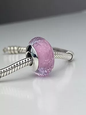 Buy Pink Murano Glass Charm Bead Genuine 925 Sterling Silver 💖 • 18.95£