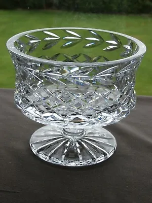 Buy Tyrone Crystal Footed  DUNLEER  Bowl  - Stamped - Ex Cond • 12.99£