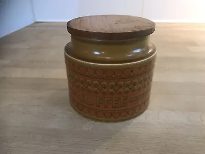 Buy Hornsea Saffron Storeage Jar Coffee With Lid • 8£