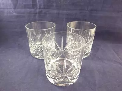 Buy Large Unbranded Crystal Whisky Tumblers - 3. • 16.96£