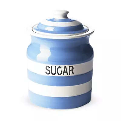 Buy Cornishware Decorative Blue Striped Stoneware Sugar Storage Jar - 840ml / 30oz • 52£