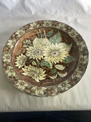 Buy Antique Art Nouveau Royal Bonn Old Dutch Floral Charger 15.5  • 659.11£