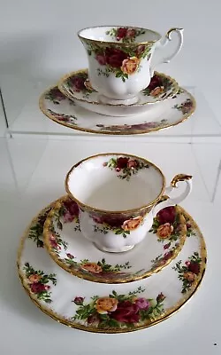 Buy Royal Albert Old Country Roses  Trio Cup And Saucer Side Plate X 2 Sets  • 17.99£