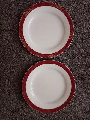 Buy 2 X Noritake Goldmere Red Gold Dinner Plates 10.5  Inch Japan Good Condition  • 14.99£