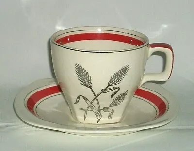 Buy Midwinter  Vtg Stylecraft Silver Wheat  Cup And Saucer • 12.99£