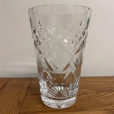 Buy Vintage Webb Corbett Glass Cut Crystal Vase Etched Marked Glassware Collectible • 12.99£